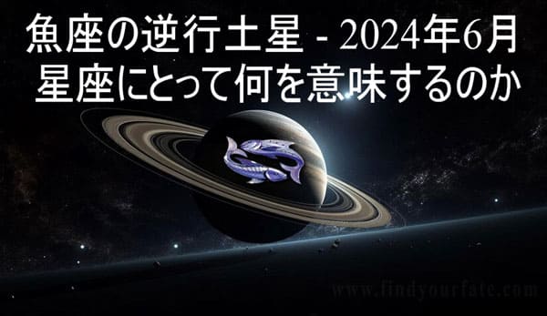 魚座で逆行する土星（2024年6月29日～11月15日） - Findyourfate.com