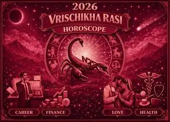 Thumbnail Image for Vrischika Rasi (Scorpio Moon Sign) 2026 Indian Vedic Horoscope - Predictions for Love, Career and Wealth