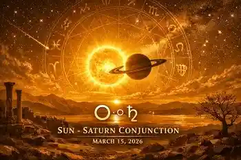 Thumbnail Image for Conjonction Soleil-Saturne en mars 2026 : un moment de responsabilite cosmique