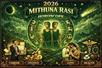 Thumbnail Image for Mithuna Rasi (Gemini Moon Sign) 2026 Indian Horoscope - Vedic Astrology Predictions for Love, Career and Spiritual Growth