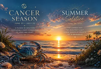 Thumbnail Image for The Astrological Meaning of Start of Cancer Season and the Summer Solstice on 21 June, 2026.