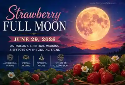 Thumbnail Image for Ang Strawberry Full Moon ng Hunyo 29, 2026: Astrolohiya, Espirituwal na Kahulugan, at ang Impluwensya Nito sa Lahat ng Zodiac Signs