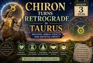 Thumbnail Image for Chiron Turns Retrograde in Taurus on August 3, 2026: Meaning, Zodiac Effects and Societal Impact