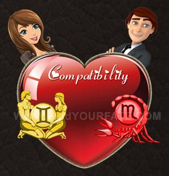 compatibility gemini scorpio woman man couple famous